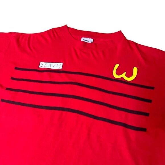 Vintage Beavis Butthead McDonalds T Shirt XL Stanley Desantis 1993 90s MTV - Picture 2 of 8